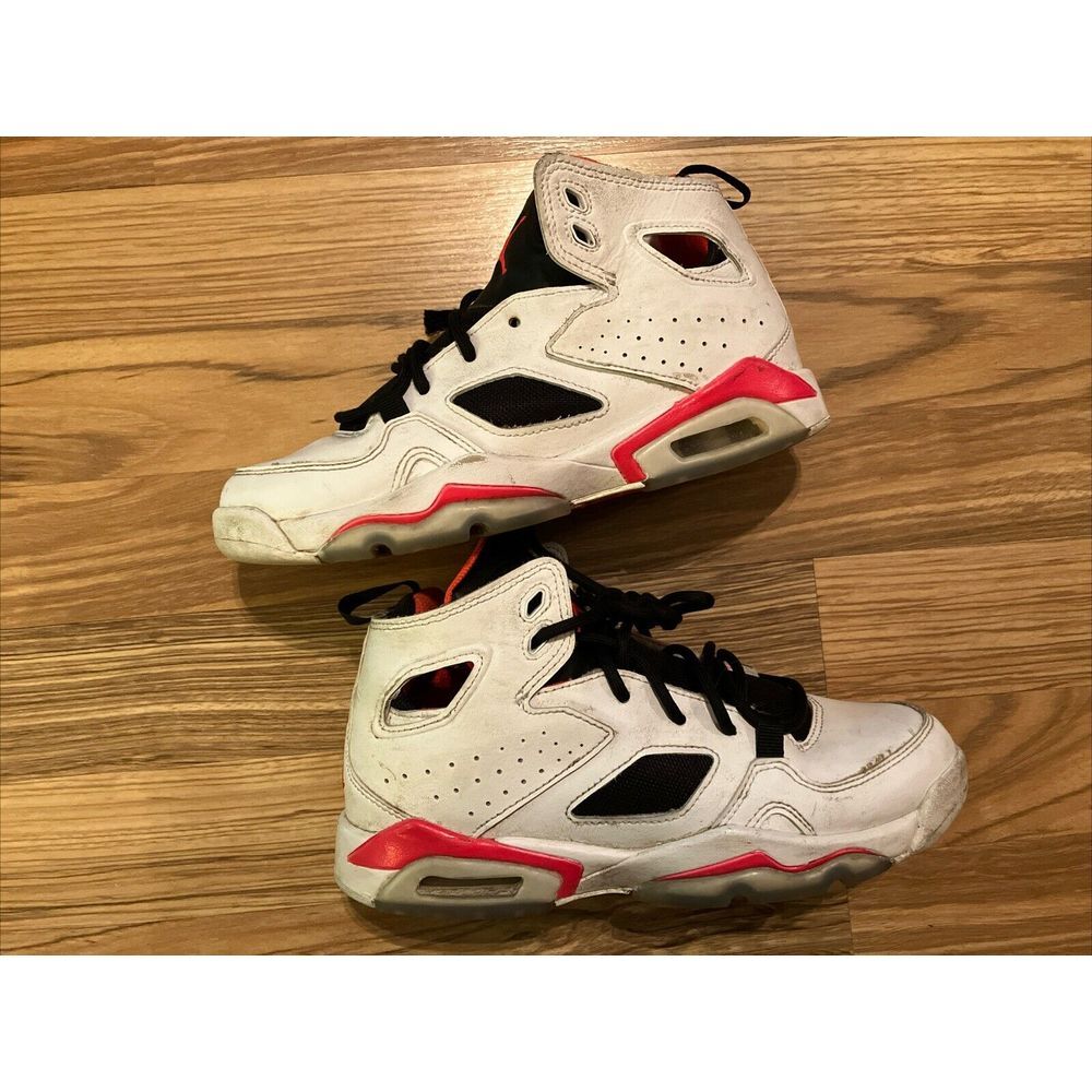 Nike Boys Air Jordan Flight‎ Club 91 DM1686-106 White Sneaker Shoes Size 4Y